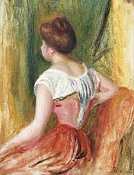 seated young woman Pierre-Auguste Renoir