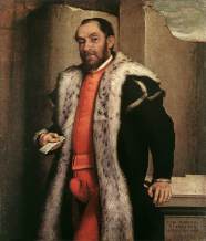 Giovanni Battista Moroni - Portrait of Antonio Navagero 1565